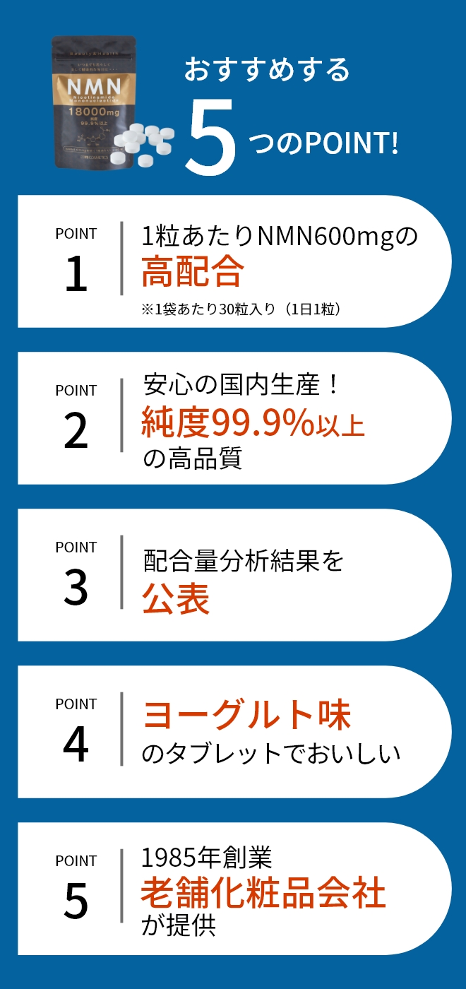 おすすめする5つのPOINT!